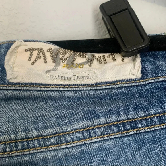 Jimmy Taverniti SO Jamie Women’s Distressed Ripped Stitch Boot Cut Jeans- 29 - Picture 5 of 12